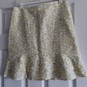Cute lined Ann Taylor Loft summer skirt